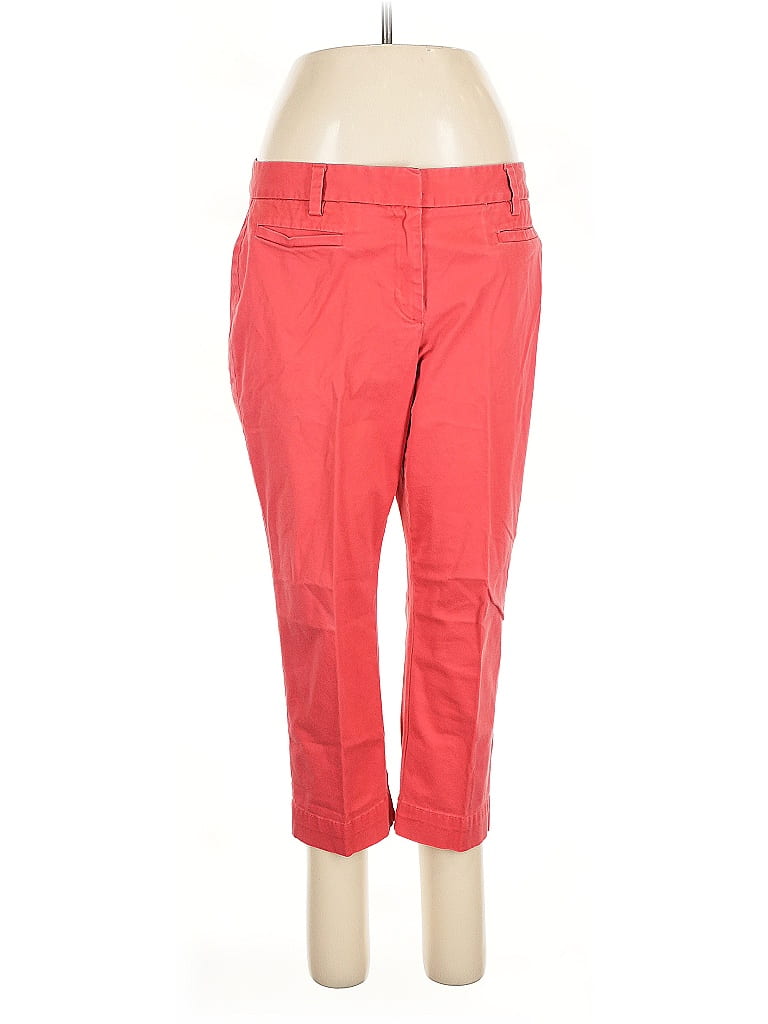 Pre-owned Lands' End Casual Pants In Red
