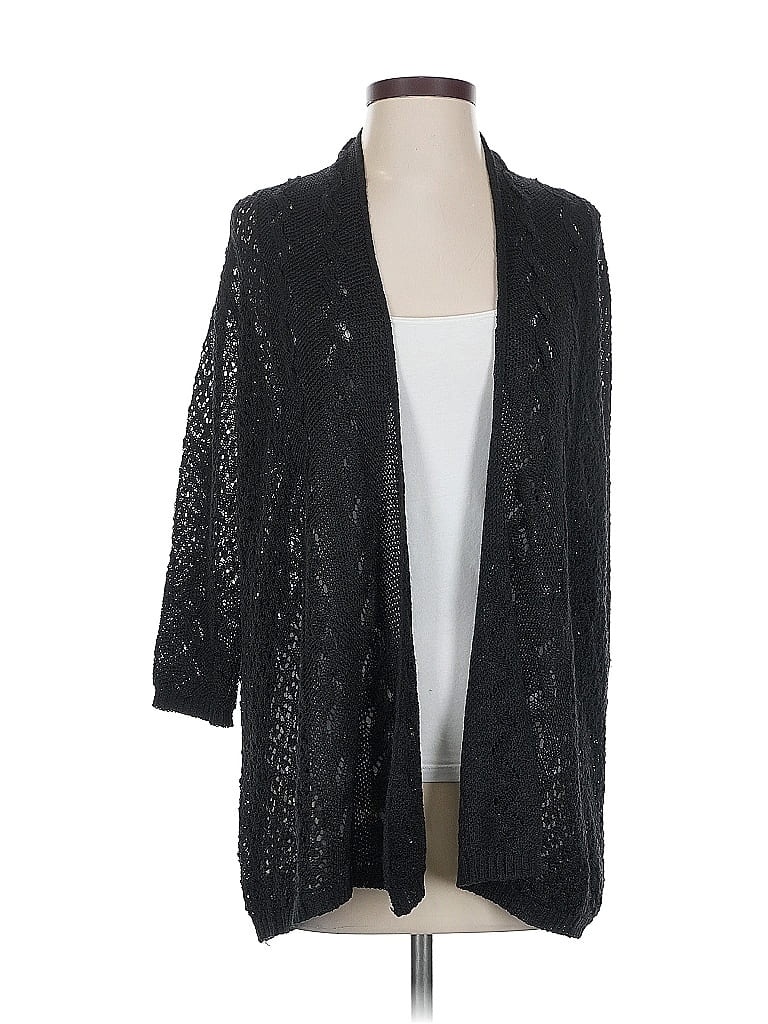 Pre-owned Lauren Michelle Cardigan Sweater In Black
