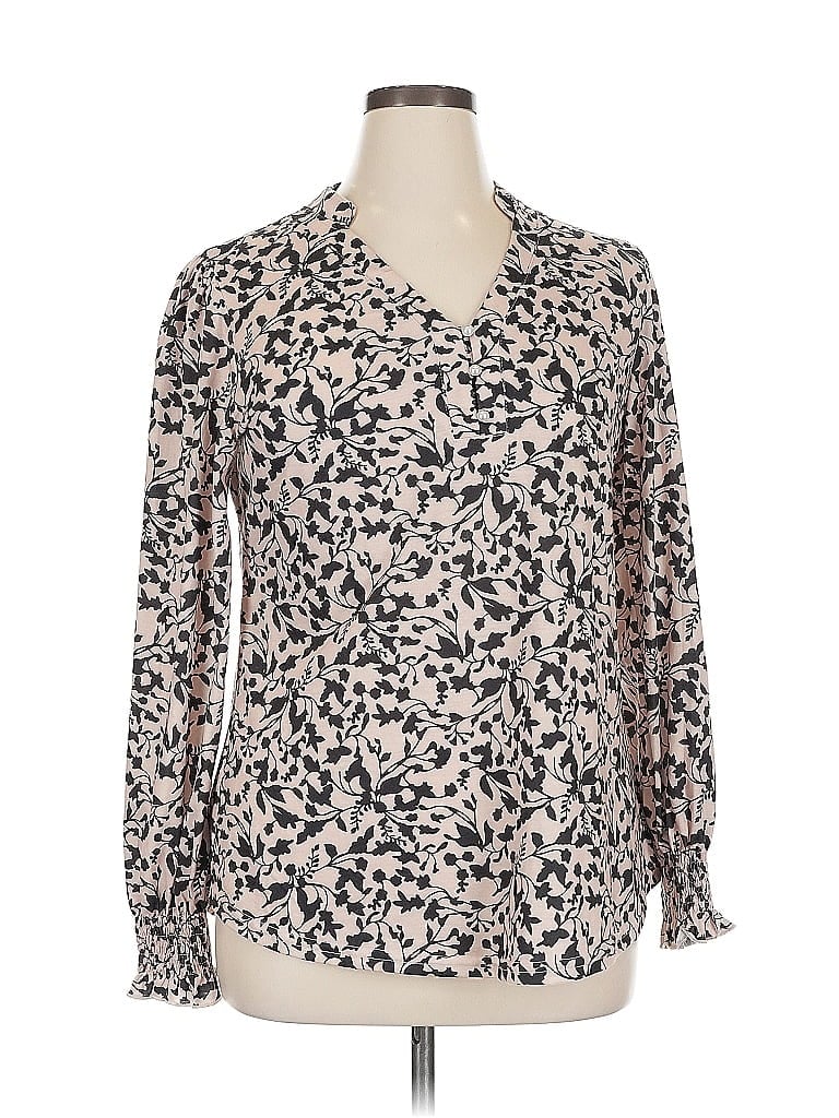 Pre-owned Assorted Brands Long Sleeve Blouse In White