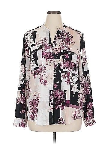 Calvin Klein Long Sleeve Blouse (view 1)