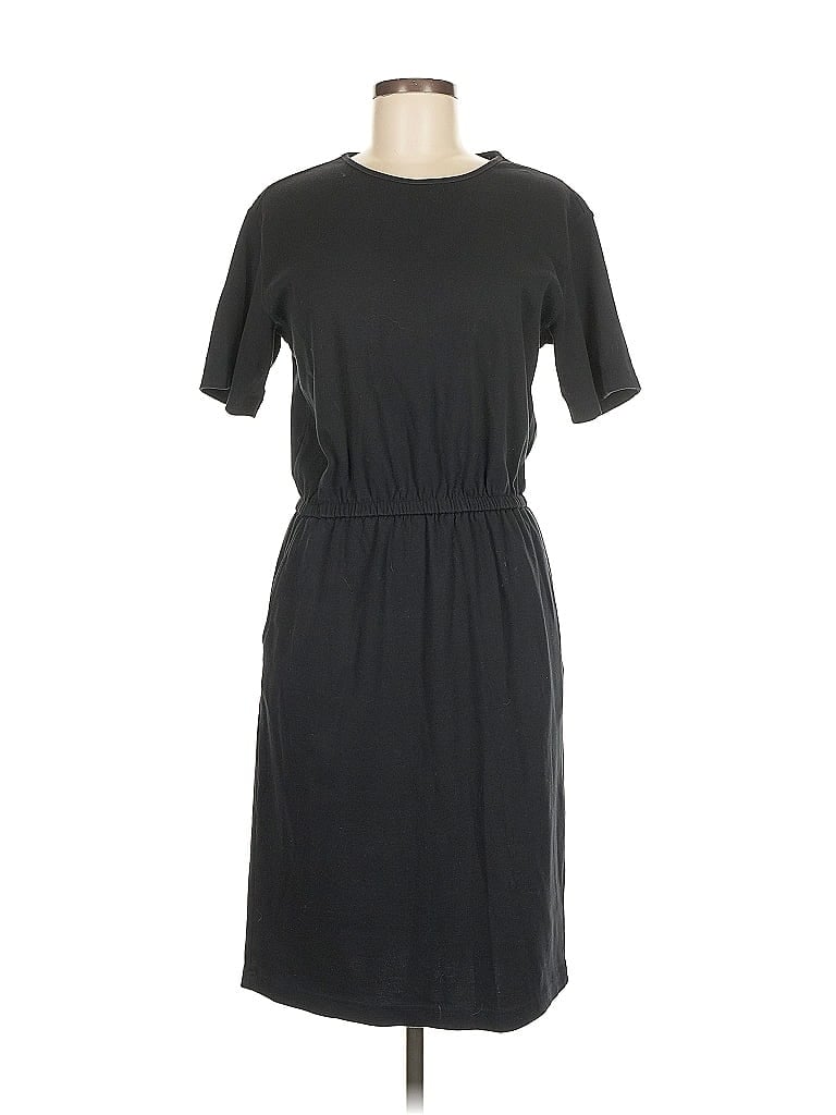 Pre-owned Lands' End Casual Dress In Black