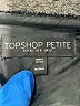 Topshop Black Gray Formal Skirt Size 8 - photo 4