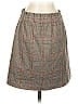 Ann Taylor LOFT Plaid Gray Casual Skirt Size S - photo 1