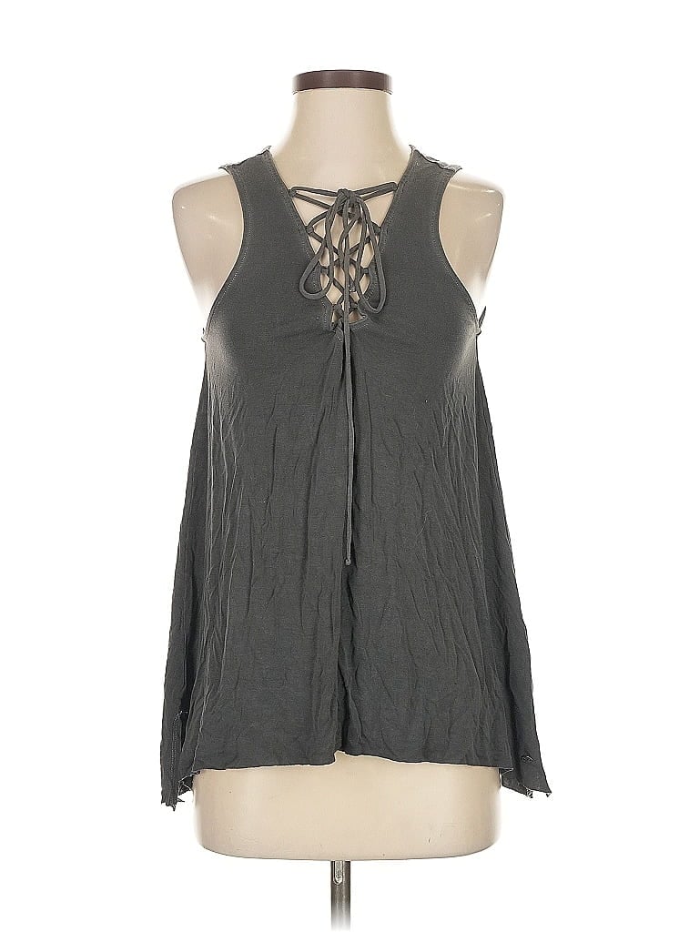 Pre-owned American Eagle Outfitters Sleeveless Blouse In Gray