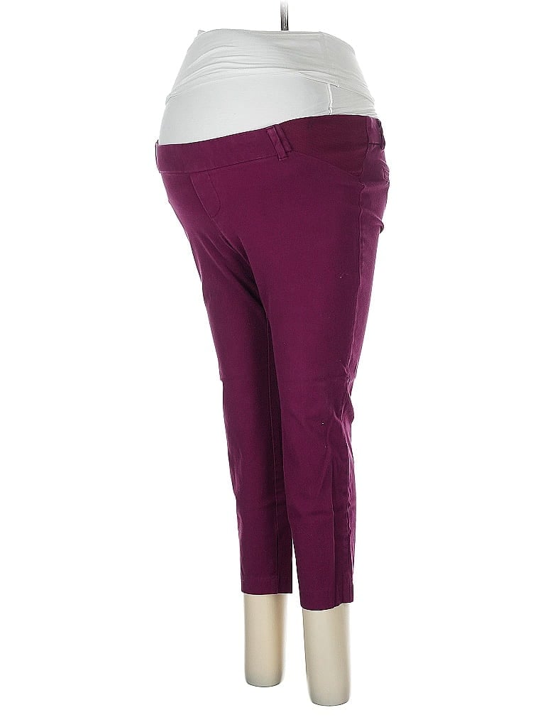 Click to view more detailed imagery on our partner's website Pre-owned Old Navy - Maternity Active Pants In Burgundy