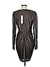 ML Monique Lhuillier Metallic Gray Cocktail Dress Size 8 - photo 2