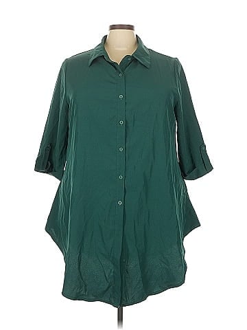 Shein Curve 3/4 Sleeve Blouse (view 1)