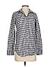 J.Crew 100% Cotton Houndstooth Silver Long Sleeve Button-Down Shirt Size 00 - photo 1