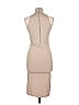 Central Park West Solid Tan Cocktail Dress Size L - photo 2