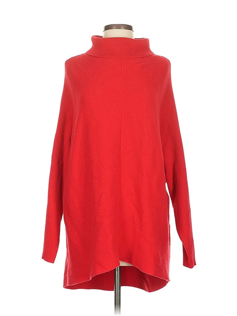Pre-owned Unbranded Turtleneck Sweater In Red