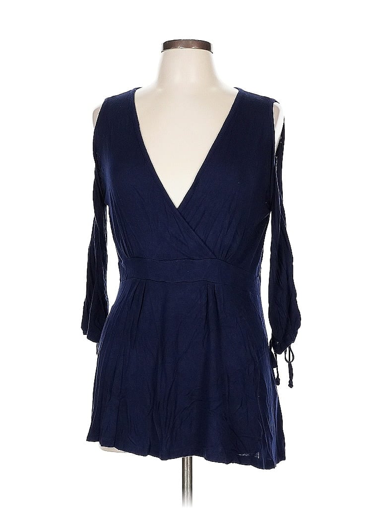 Pre-owned Soho 3/4 Sleeve T-shirt In Blue