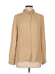 J.Crew Collection Long Sleeve Silk Top
