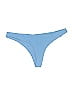Zaful Solid Blue Swimsuit Bottoms Size L - photo 1