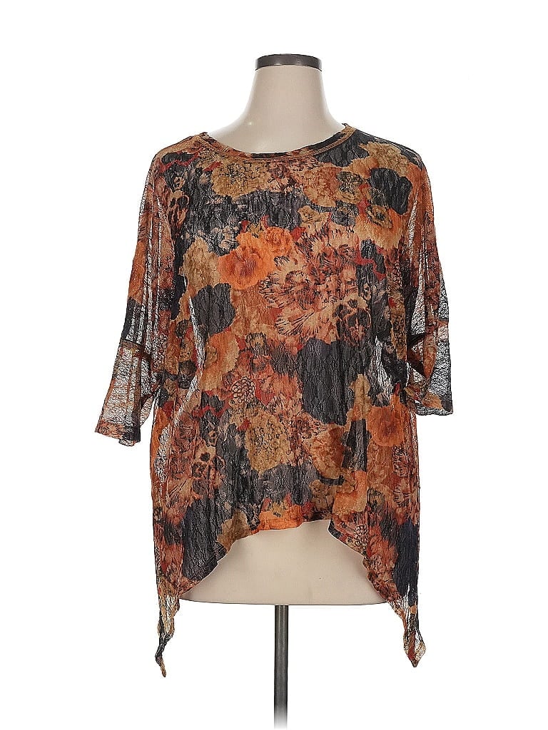 Karen Kane Brown 3/4 Sleeve Blouse Size 1X - photo 1