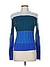 Tome Color Block Blue Wool Pullover Sweater Size 6 - photo 1