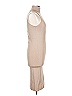 Central Park West Solid Tan Cocktail Dress Size L - photo 4