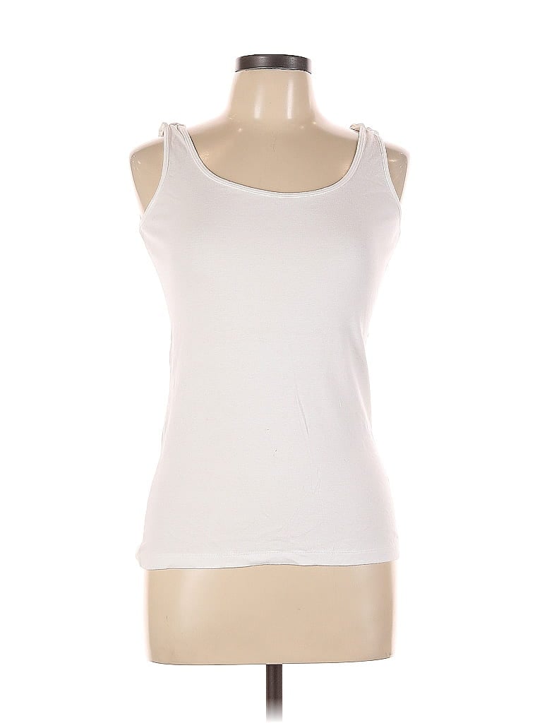 Pre-owned Sonoma Life + Style Tank Top White Halter Neckline Tops