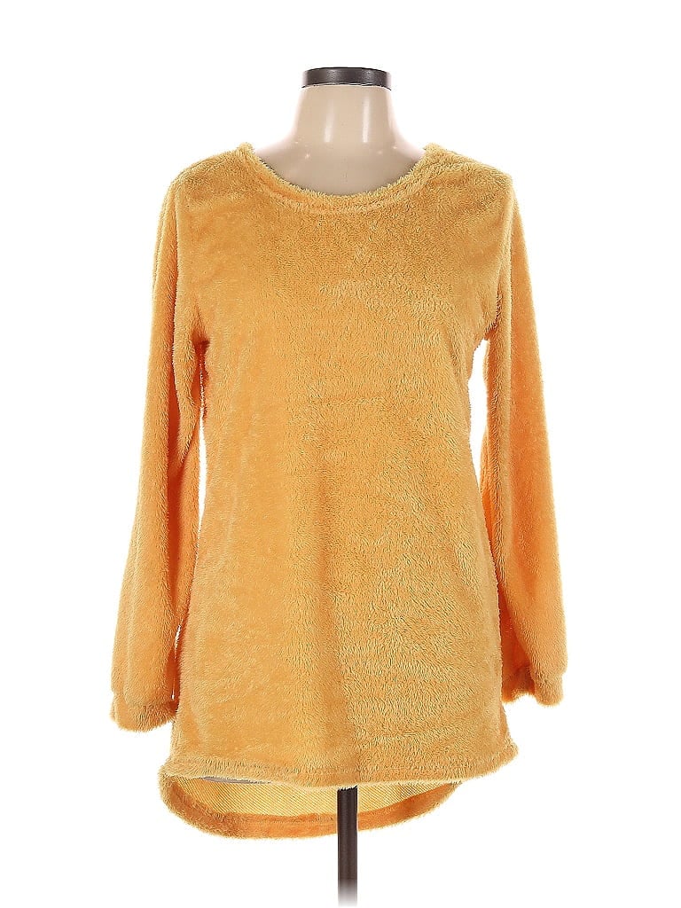 Pre-owned Unbranded Pullover Sweater In Yellow