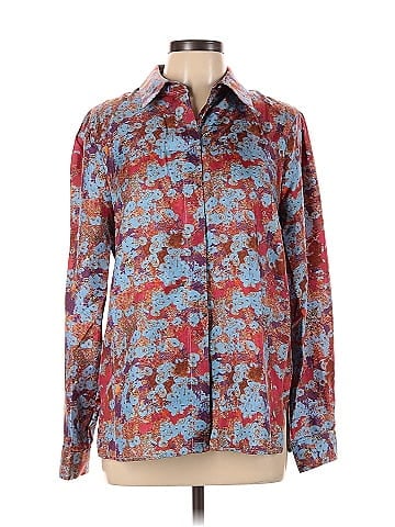Carlisle Long Sleeve Silk Top (view 1)
