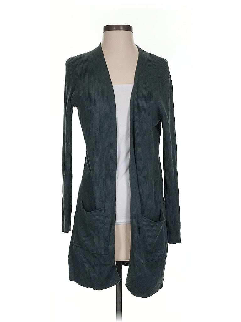 Pre-owned Mng Cardigan Sweater In Green
