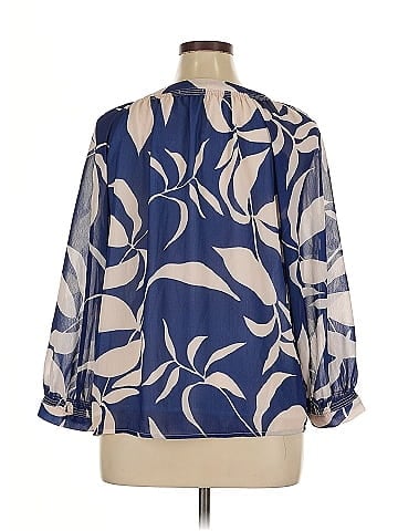 Violets & Roses 3/4 Sleeve Blouse (view 2)