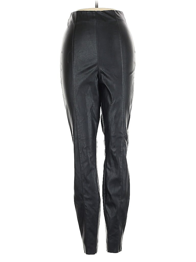 Pre-owned Asos Design Faux Leather Pants In Black