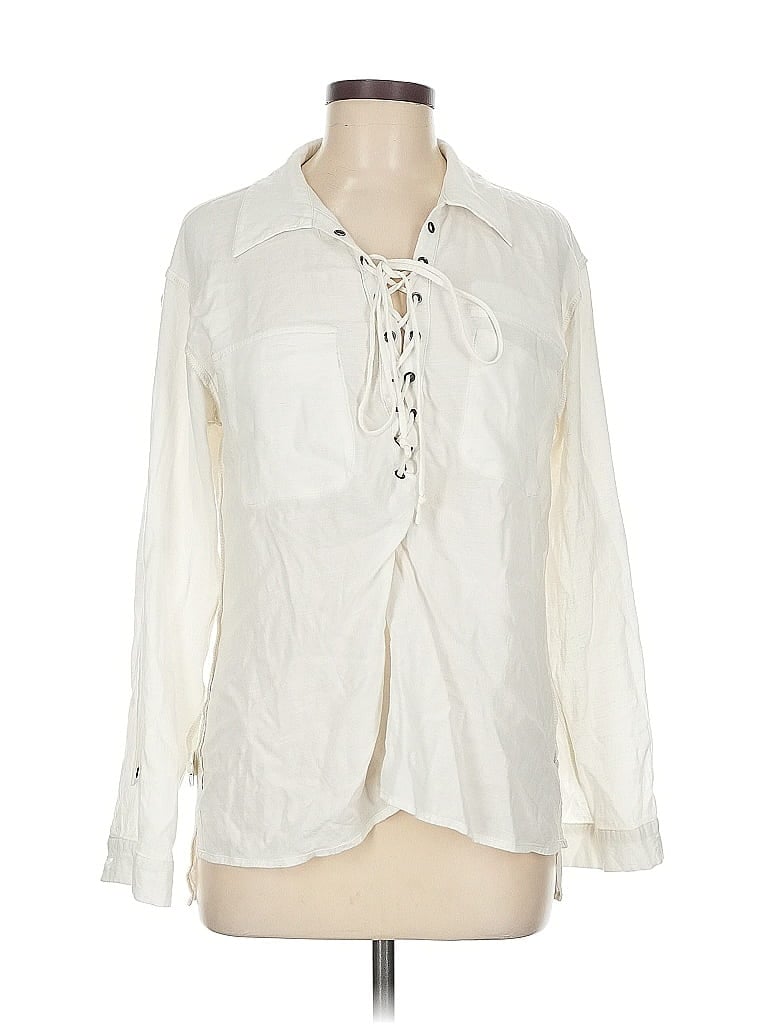FAB'RIK Pre-owned Long Sleeve Blouse In White