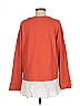 Eri + Ali 100% Cotton Orange Long Sleeve Top Size M - photo 2