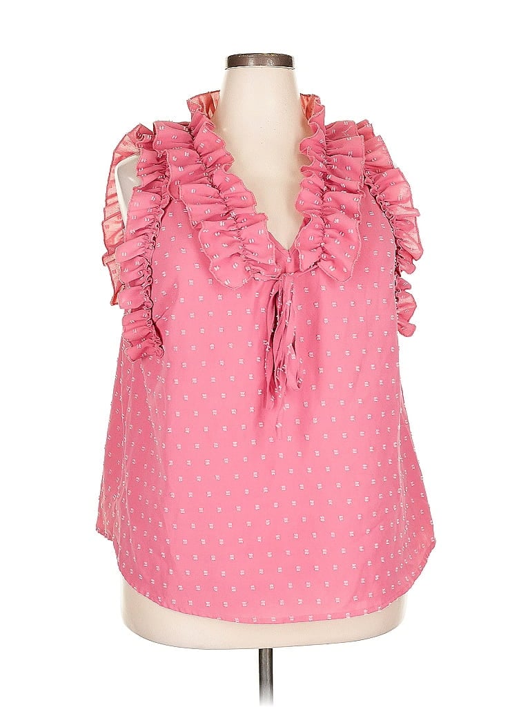 Pre-owned Shein Curve Sleeveless Blouse In Pink