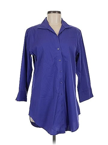 Foxcroft 3/4 Sleeve Button-Down Shirt (view 1)