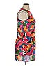 Darian 100% Polyester Graphic Purple Orange Cocktail Dress Size 16 - photo 3