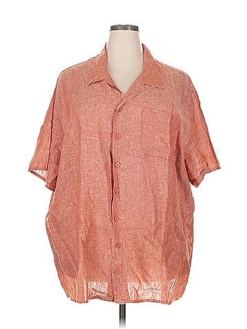 Flax Short Sleeve Button-Down Shirt (view 1)