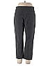 Elle Chevron-herringbone Gray Casual Pants Size 10 - photo 1