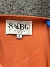 Sabo Skirt 100% Polyester Orange Short Sleeve Blouse Size S - photo 3