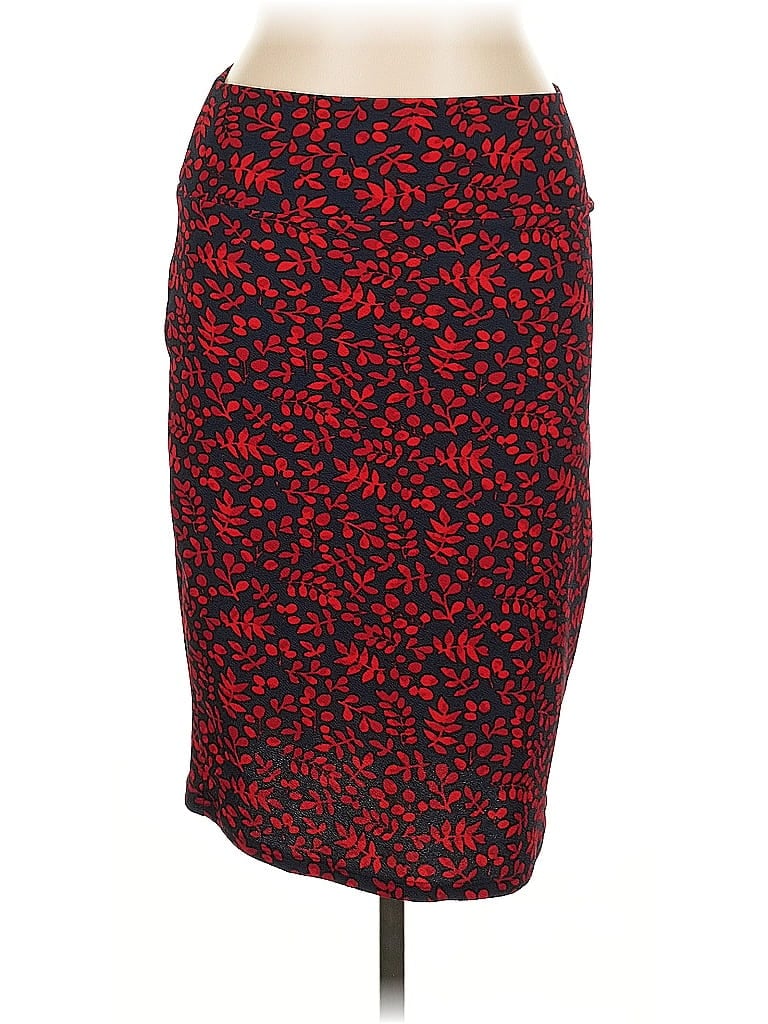 Pre-owned Lularoe Casual Skirt In Red