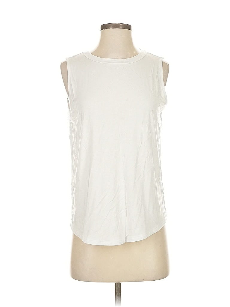 Pre-owned Amazon Essentials Sleeveless T-shirt In White