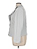 Le Suit 100% Polyester Silver Blazer Size 14 - photo 4