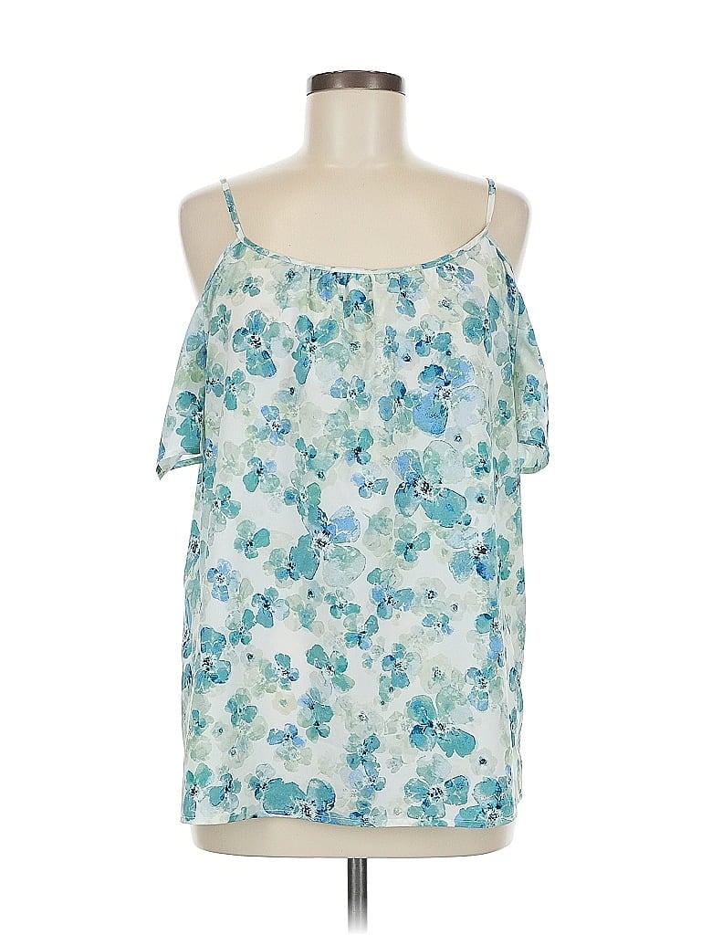 Pre-owned Bass Sleeveless Blouse In Blue