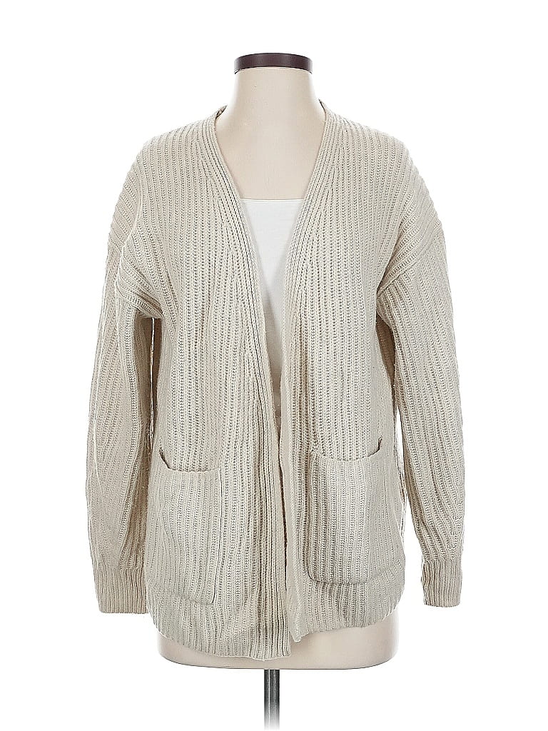 Pre-owned Madewell Wool Cardigan Sweater In Brown