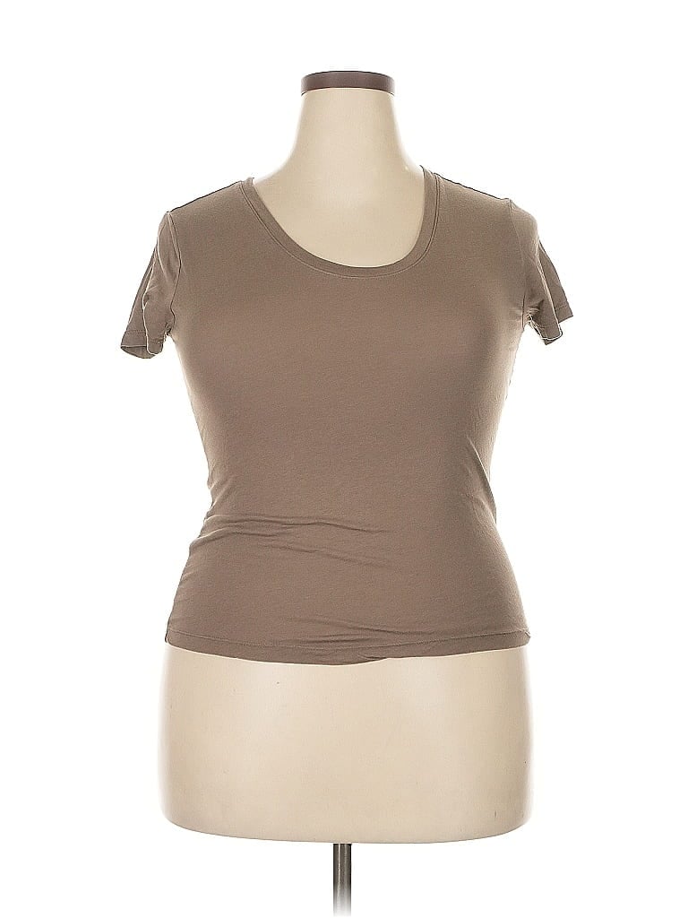 Pre-owned A New Day Short Sleeve T-shirt In Brown