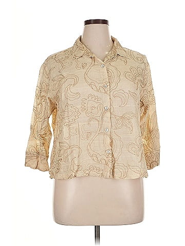 Chico's Design 3/4 Sleeve Silk Top (view 1)