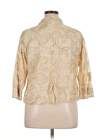 Chico's Design 3/4 Sleeve Silk Top (view 2)