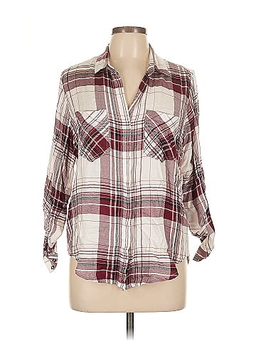 Velvet Heart 3/4 Sleeve Button-Down Shirt (view 1)
