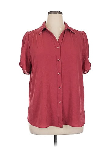 Adrianna Papell Short Sleeve Blouse (view 1)