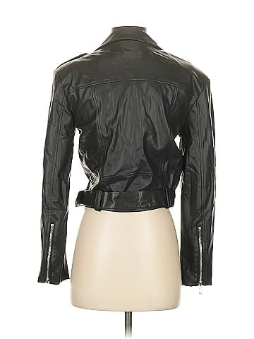Danielle Bernstein Faux Leather Jacket (view 2)