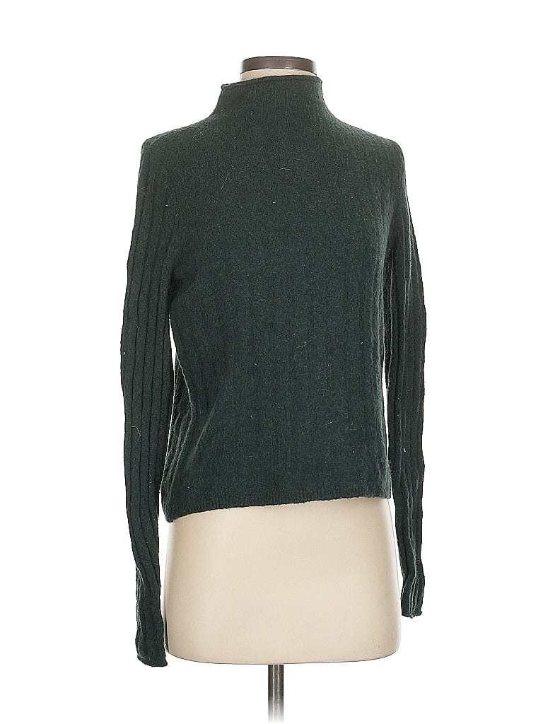 Pre-owned Madewell Turtleneck Sweater In Green