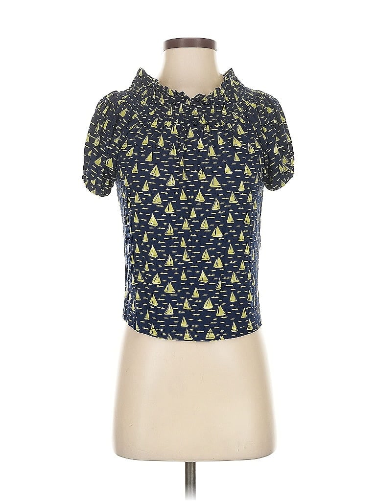 Porridge Blue Short Sleeve Turtleneck Size XS - photo 1