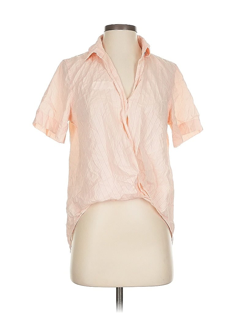 Pre-owned Rag & Bone Short Sleeve Blouse In Pink