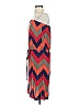 Veronica M. 100% Polyester Chevron-herringbone Orange Casual Dress Size S - photo 4