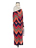 Veronica M. 100% Polyester Chevron-herringbone Orange Casual Dress Size S - photo 3